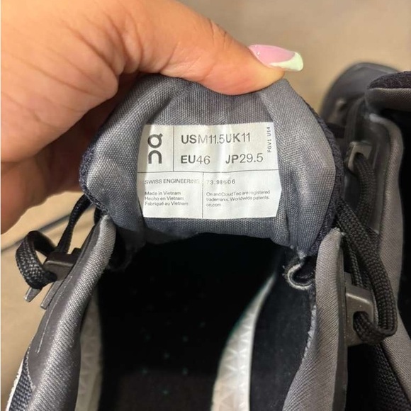 On Running Men's Gray and Black Athletic Shoes - Picture 4 of 5